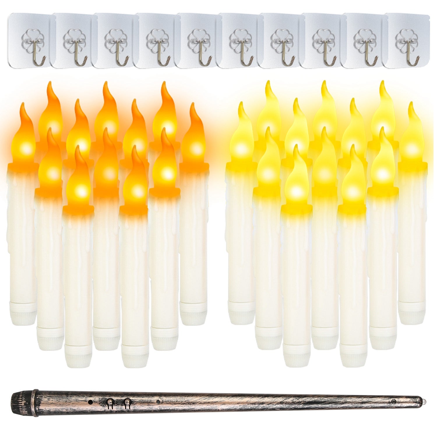 12-Piece Flameless Floating Candle Set — Restaurant Table — view 1