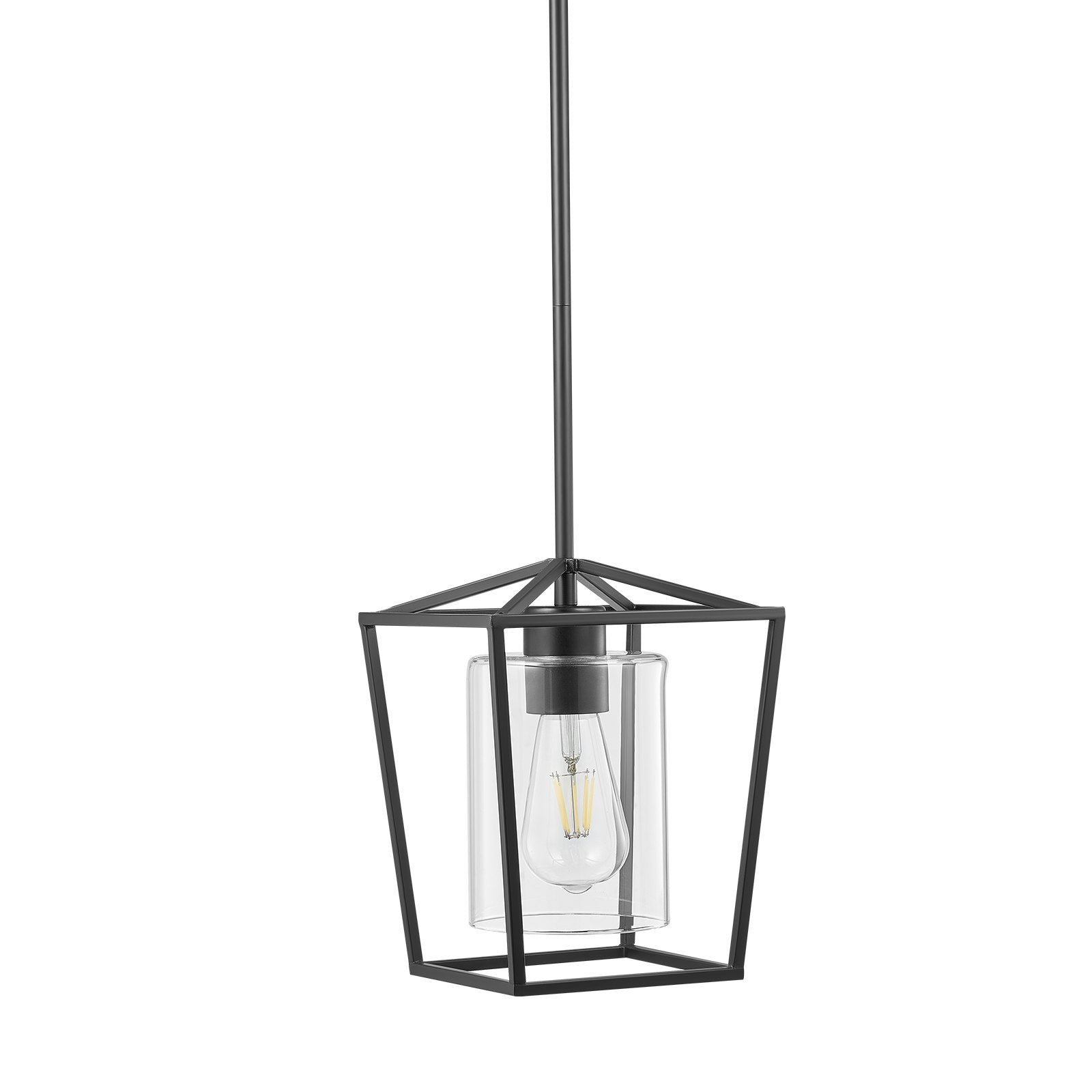 Black Iron Cage Pendant Light — Restaurant Dining & Bar — view 5