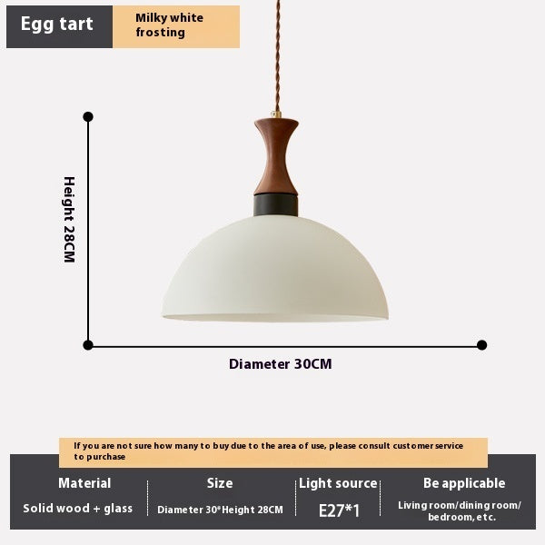 Restaurant Pendant Light Retro Glass Bedroom — view 7