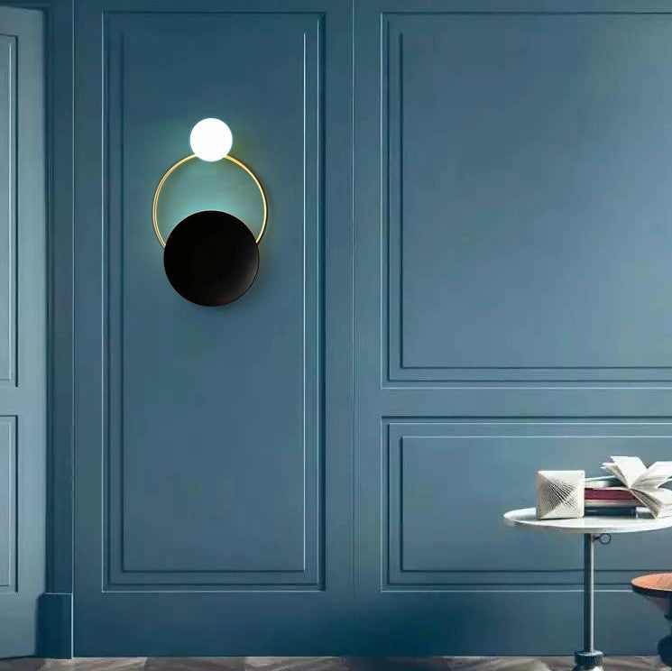 Post-Modern Ring Wall Lamp for Restaurant Feature Walls