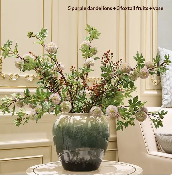 Holly Vase Ornament Artificial Flowers For Floral Arrangements Decor Item — view 18