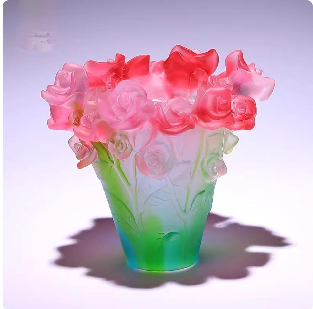 Light-luxury Rose Vase For Living Roomsartistic Floral Arrangement Decor — view 8