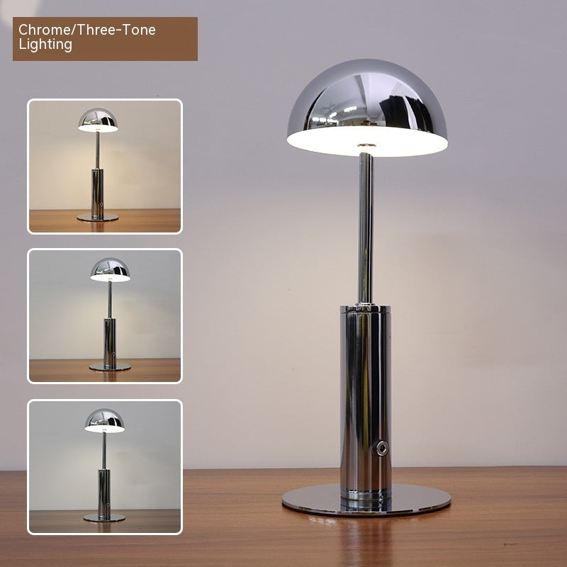 Cross-Border Led Rechargeable Bar Table Lamp Creative Mushroom-shaped Haircut Decorative Lamp Ambience Light Outdoor Restaurant And Cafe Desk Lamp — view 6