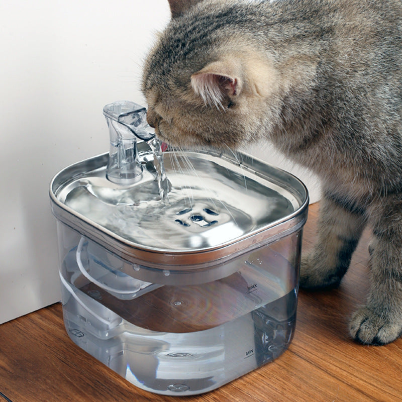 Stainless-Steel Continuous-Flow Water Fountain for Cat Cafés, Adoption Lounges, and Multi-Cat Hospitality Spaces — view 8