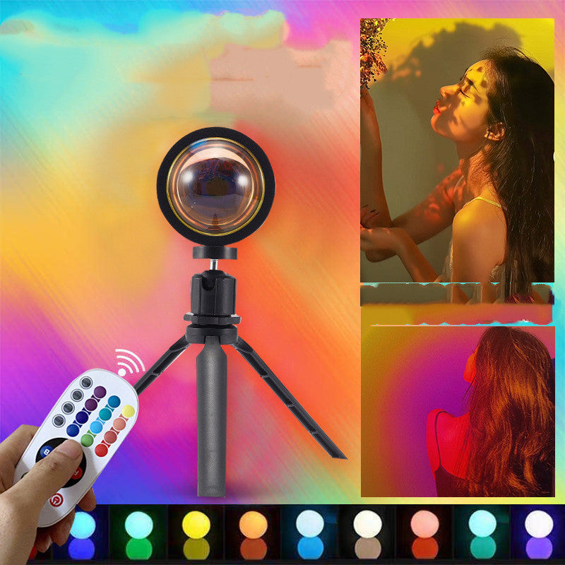 RGB Sunset Atmosphere Floor Lamp for Restaurant Ambiance — view 3