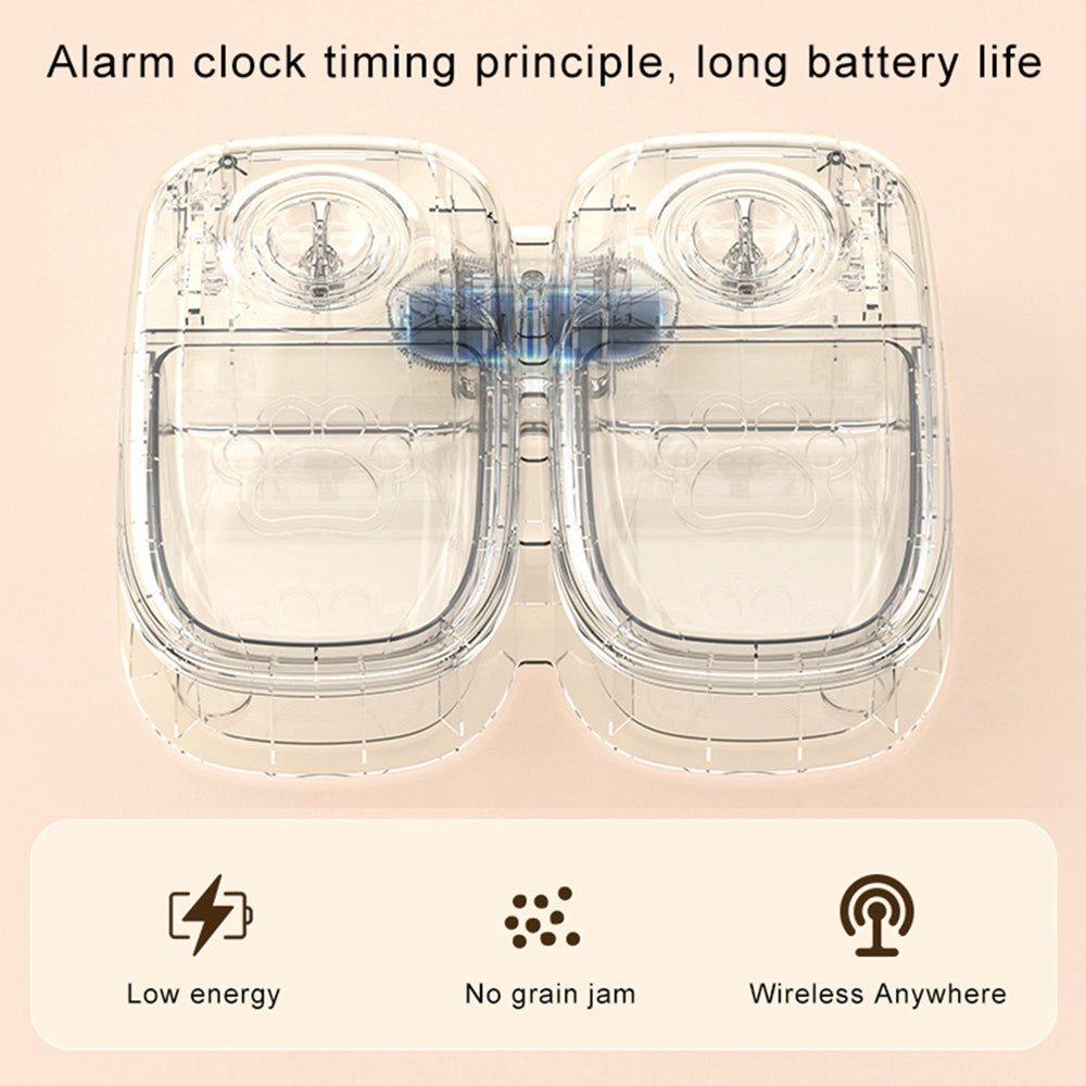 Timed Automatic Feeder with Stainless-Steel Bowl for Cat Cafés, Foster Rooms, and Consistent Feeding Routines — view 4