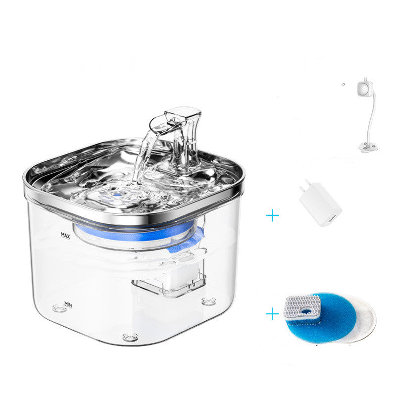 Stainless-Steel Continuous-Flow Water Fountain for Cat Cafés, Adoption Lounges, and Multi-Cat Hospitality Spaces — view 5