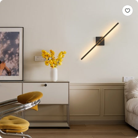 Matte Black LED Wall Sconce — 2-Piece Restaurant Set — view 2