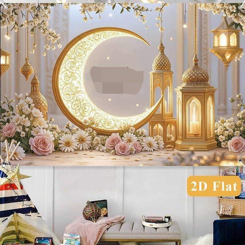 Moon Backdrop Hanging Decor For Wall Decoration — view 1