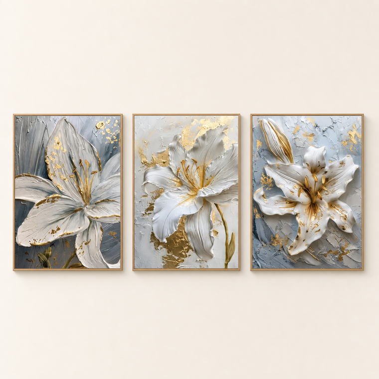 Resto Glow AI product image 2026-08-03 — clean background — Hand-painted Floral Study Room Decorative Painting