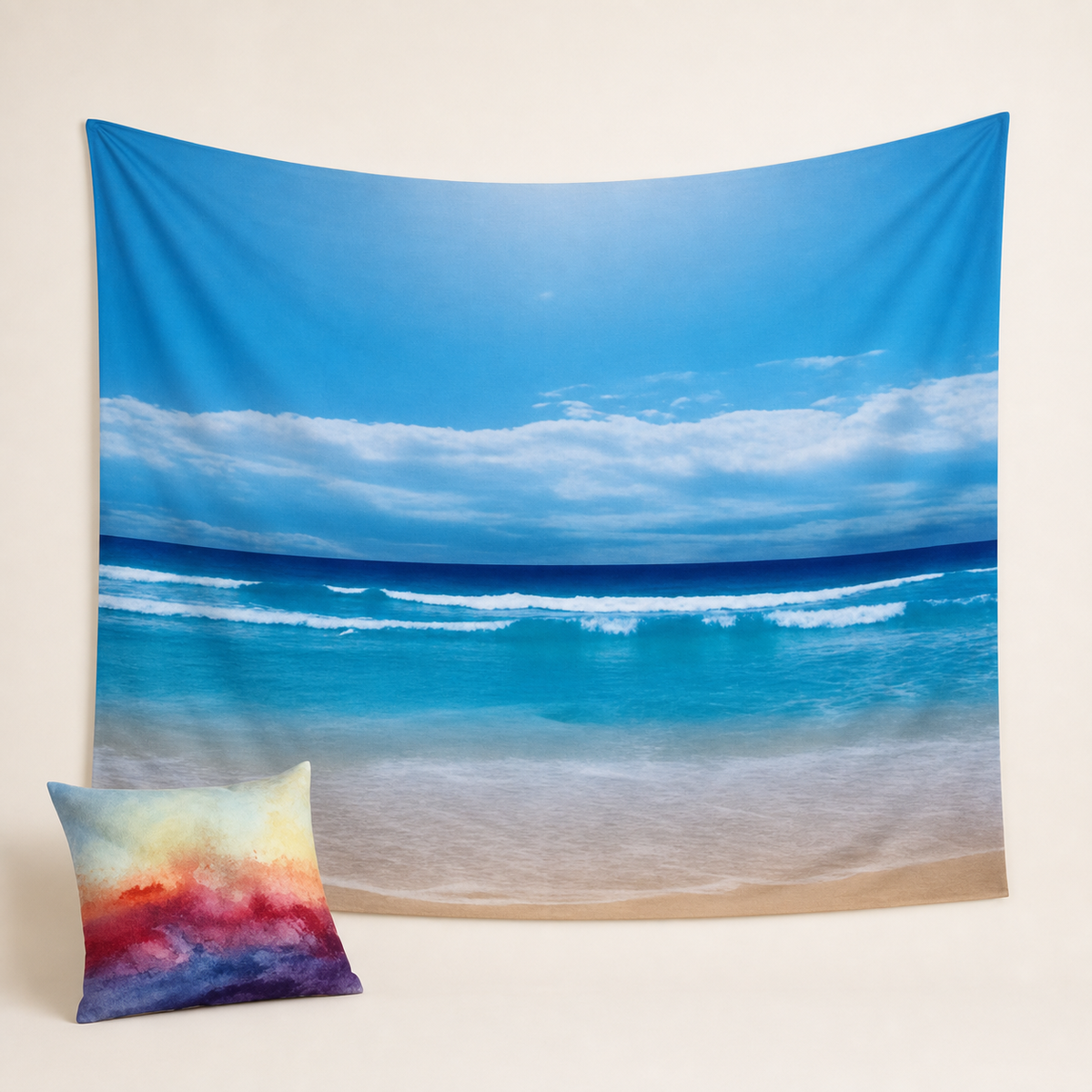 Resto Glow AI product image 2026-08-03 — clean background — Restaurant Feature Wall Tapestry — Design 3