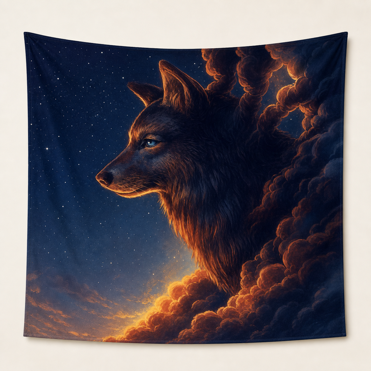 Resto Glow AI product image 2026-08-03 — clean background — Restaurant Feature Wall Tapestry — Design 4