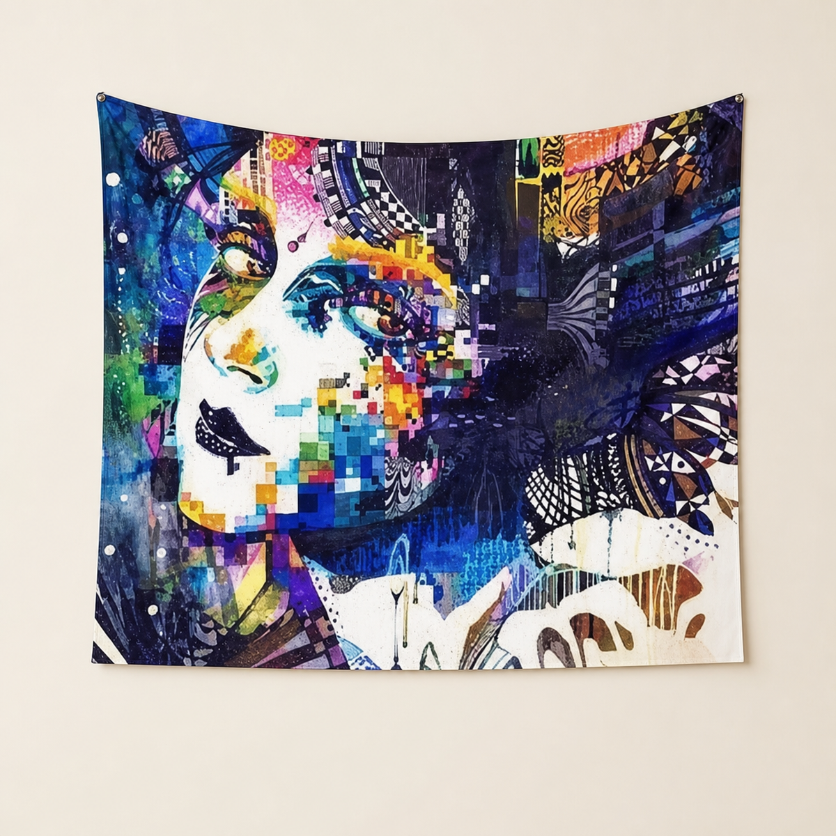Resto Glow AI product image 2026-08-03 — clean background — Restaurant Feature Wall Tapestry — Design 5