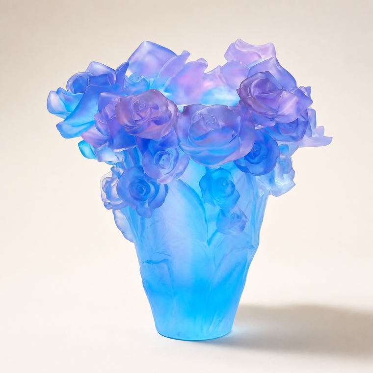 Resto Glow AI product image 2026-08-03 — clean background — Light-Luxury Rose Arrangement Vase
