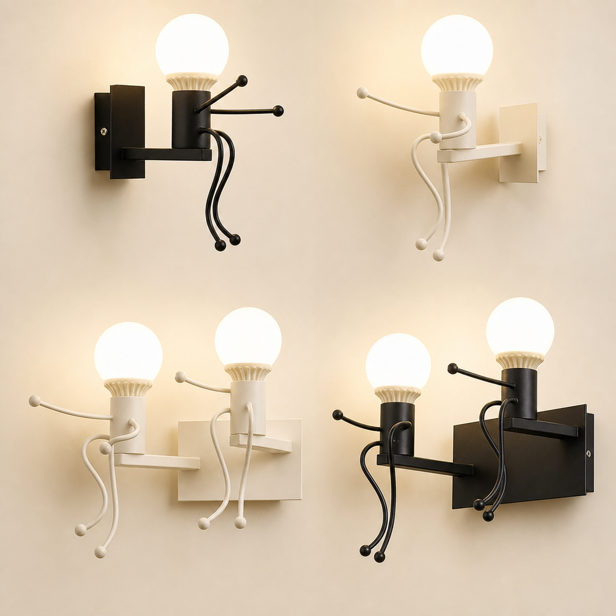 Resto Glow AI product image 2026-08-03 — clean background — Nordic Iron Restaurant Corridor Wall Light