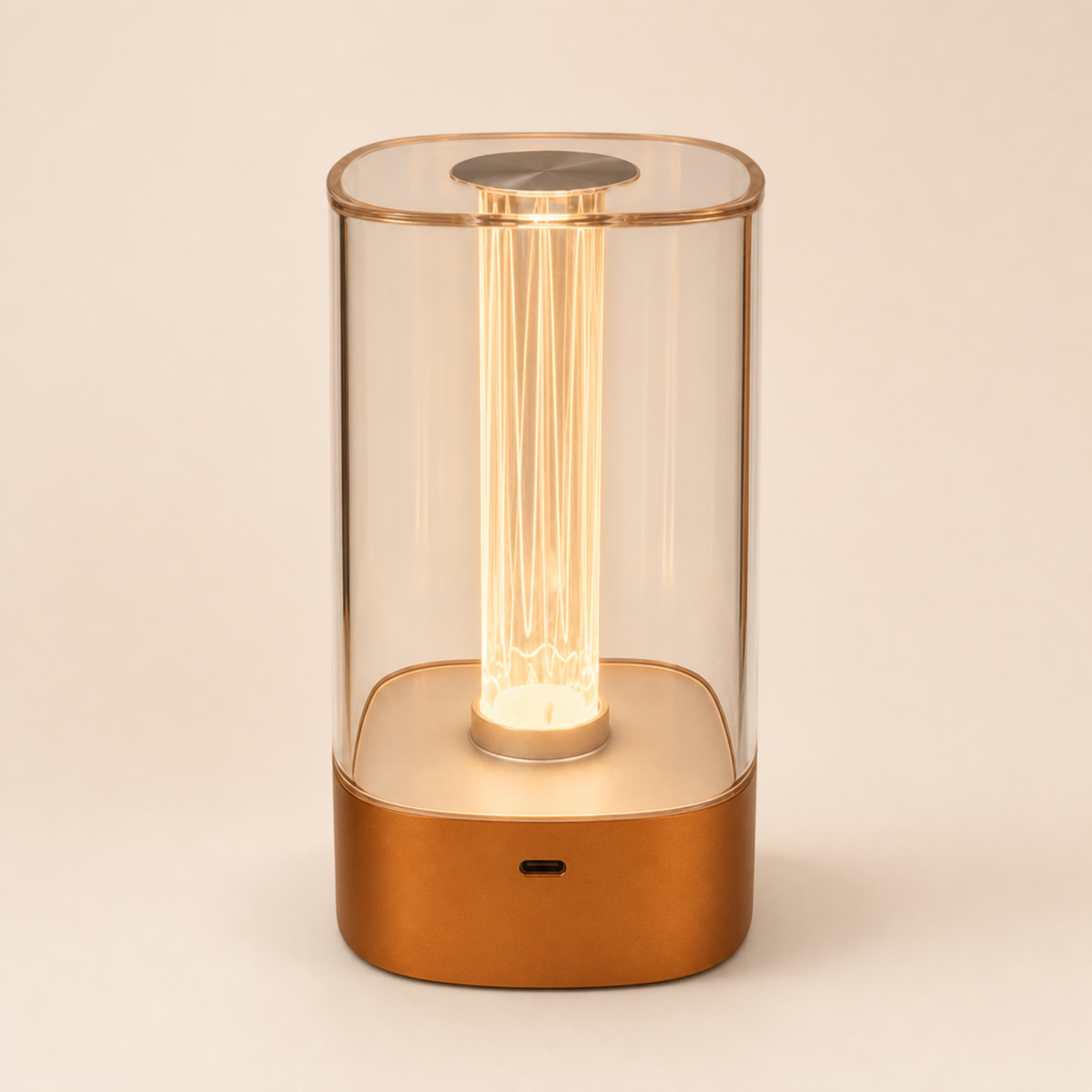 Resto Glow AI product image 2026-08-03 — clean background — Rechargeable LED Restaurant Table Lamp