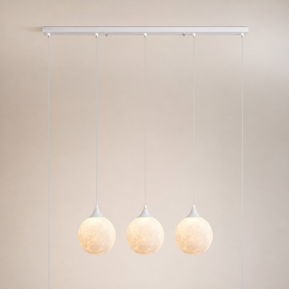 Resto Glow AI product image 2026-08-03 — clean background — Nordic 3-Head Dining Table Pendant for Restaurants