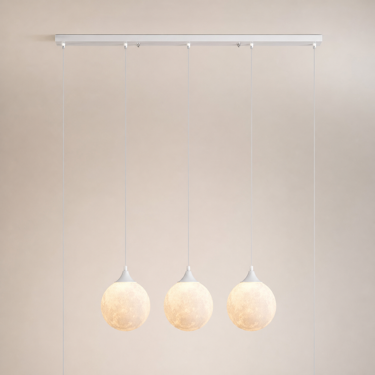 Resto Glow AI product image 2026-08-03 — clean background — Nordic 3-Head Dining Table Pendant for Restaurants