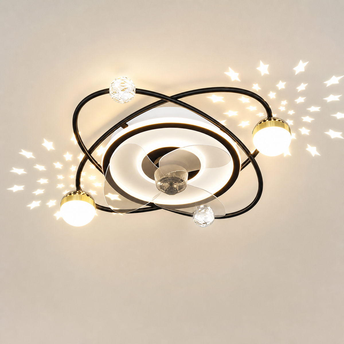 Resto Glow AI product image 2026-08-03 — clean background — LED Restaurant Dining Room Ceiling Fan