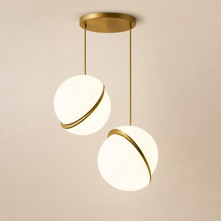 Resto Glow AI product image 2026-08-03 — clean background — Nordic Globe Restaurant Pendant Light