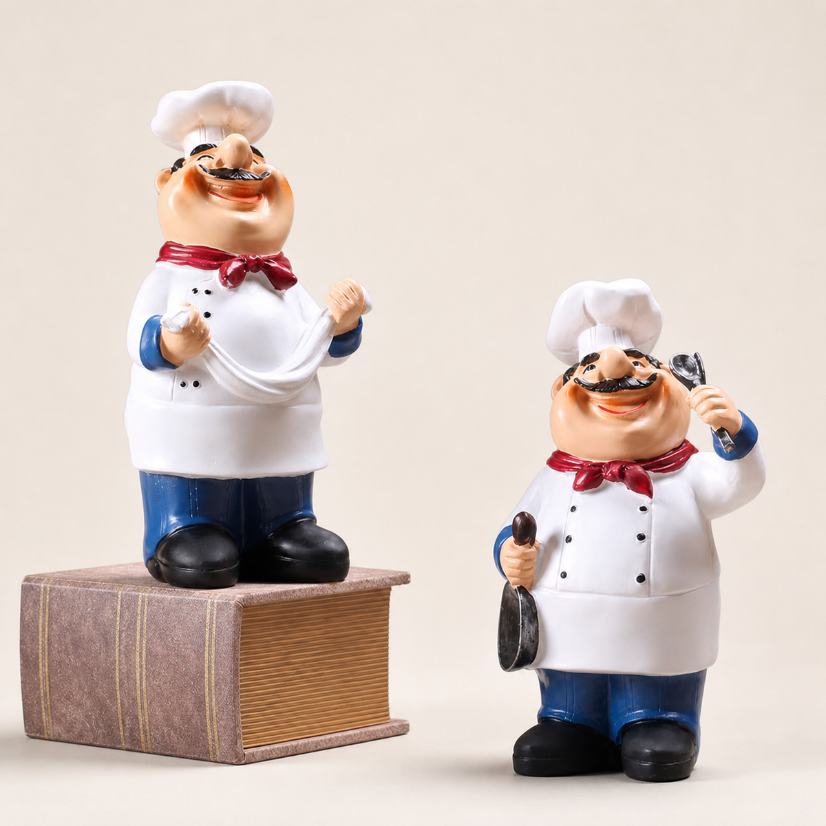 Resto Glow AI product image 2026-08-03 — clean background — Resin Chef Welcome Statue
