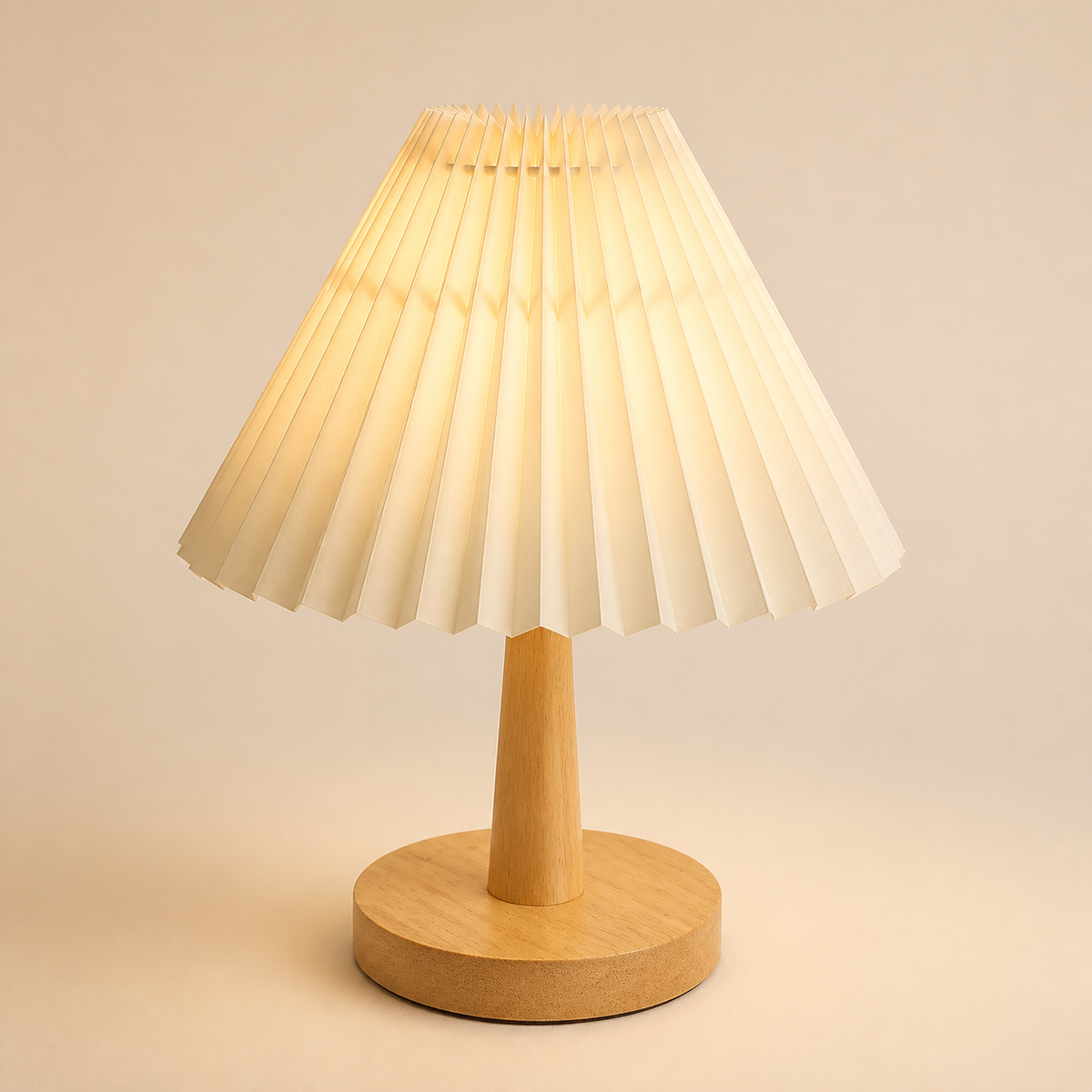 Resto Glow AI product image 2026-08-02 — clean background — USB Pleated Table Lamp for Restaurant Tables