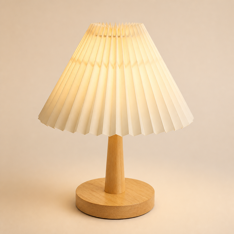 Resto Glow AI product image 2026-08-02 — clean background — USB Pleated Table Lamp for Restaurant Tables
